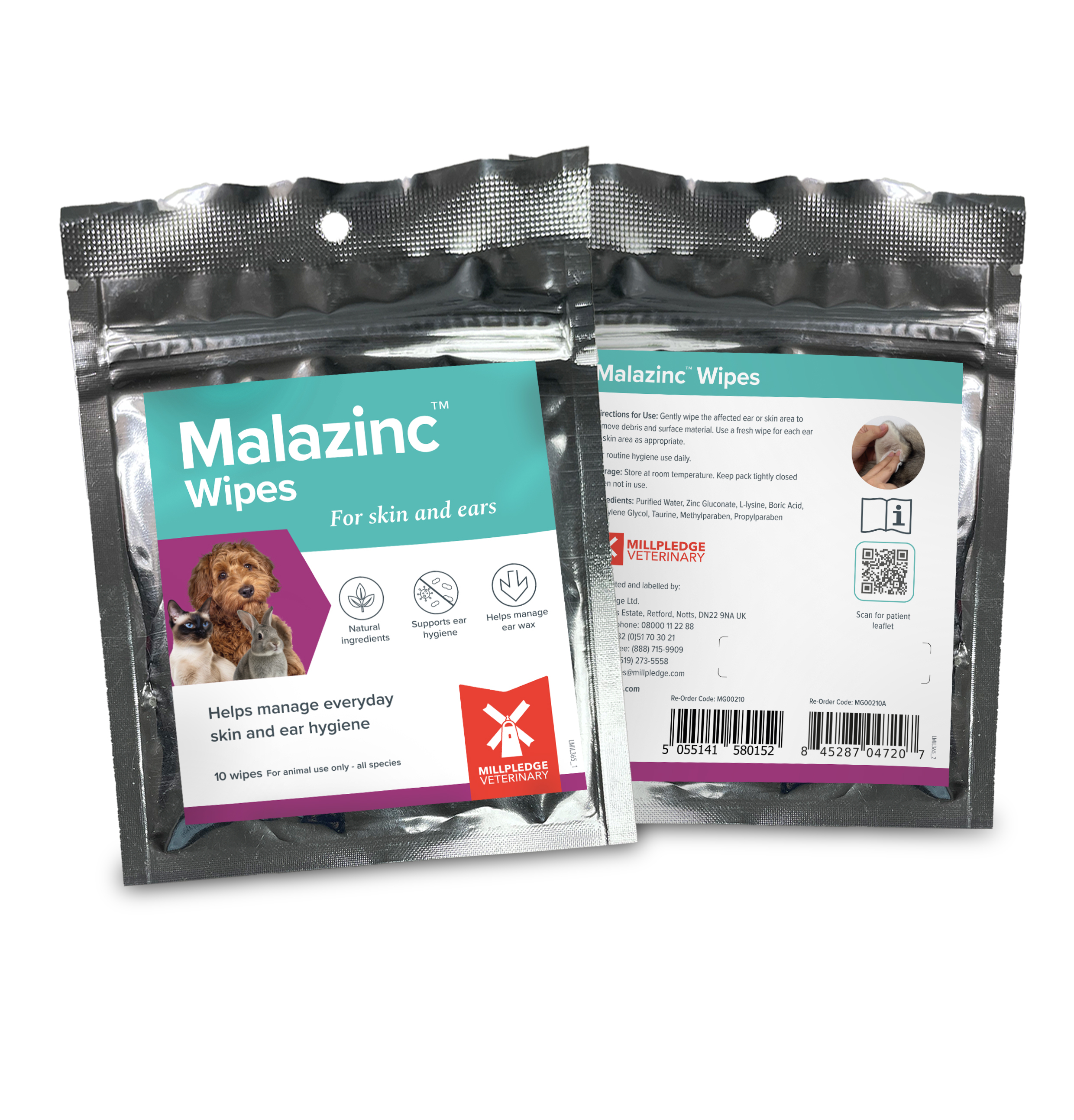 Malazinc Wipes 10 Packs REBRAND