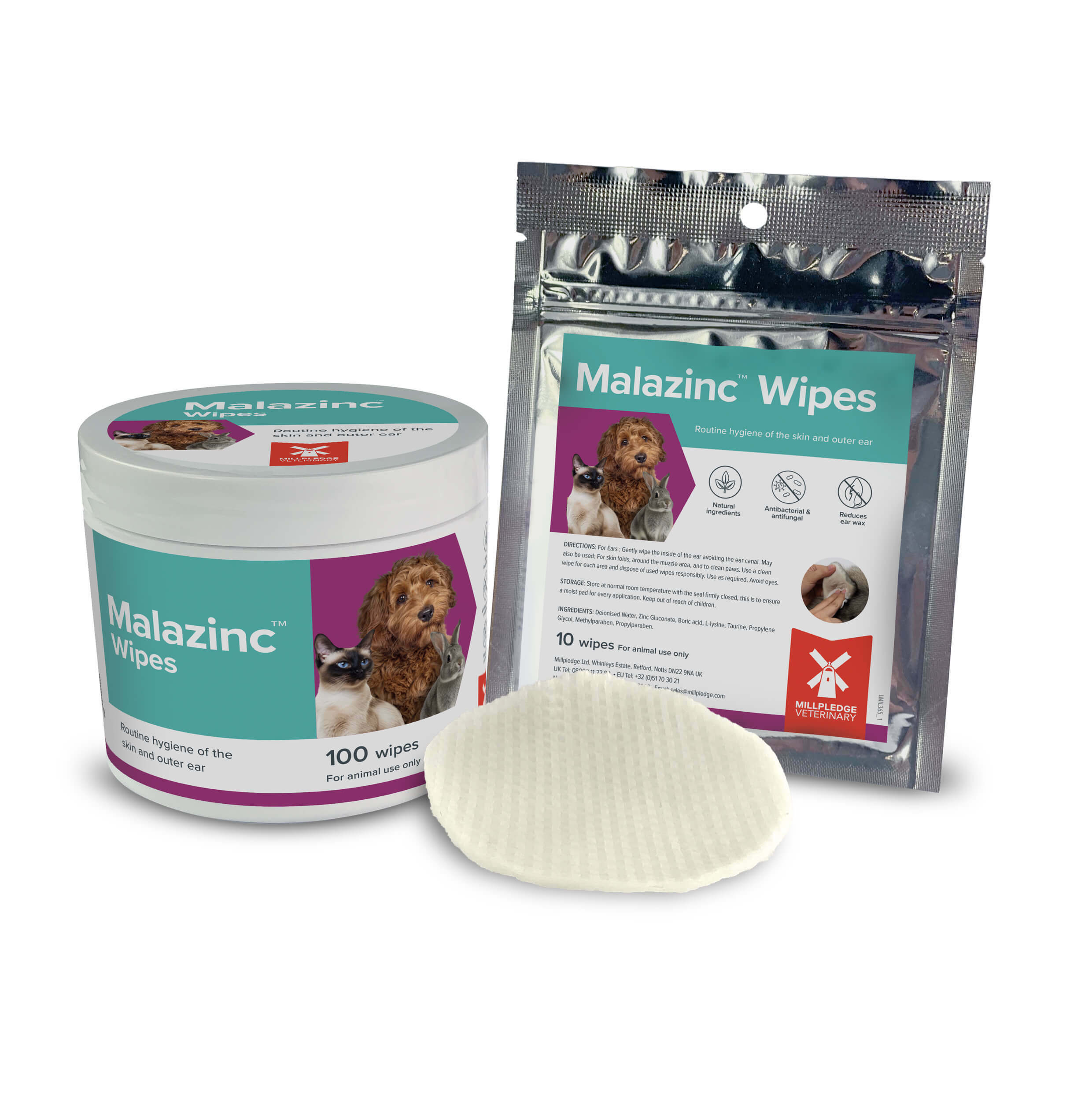 Malazinc Wipes Product Range 1